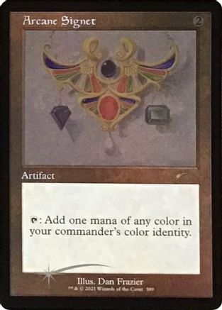 Image of Arcane Signet (589) (Foil Etched) (SLD-589) - Secret Lair Drop Series Foil