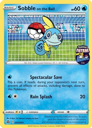 Image of Sobble on the Ball 005/005  Miscellaneous Cards & Products - Promo