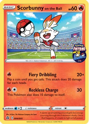 Image of Scorbunny on the Ball 004/005  Miscellaneous Cards & Products - Promo
