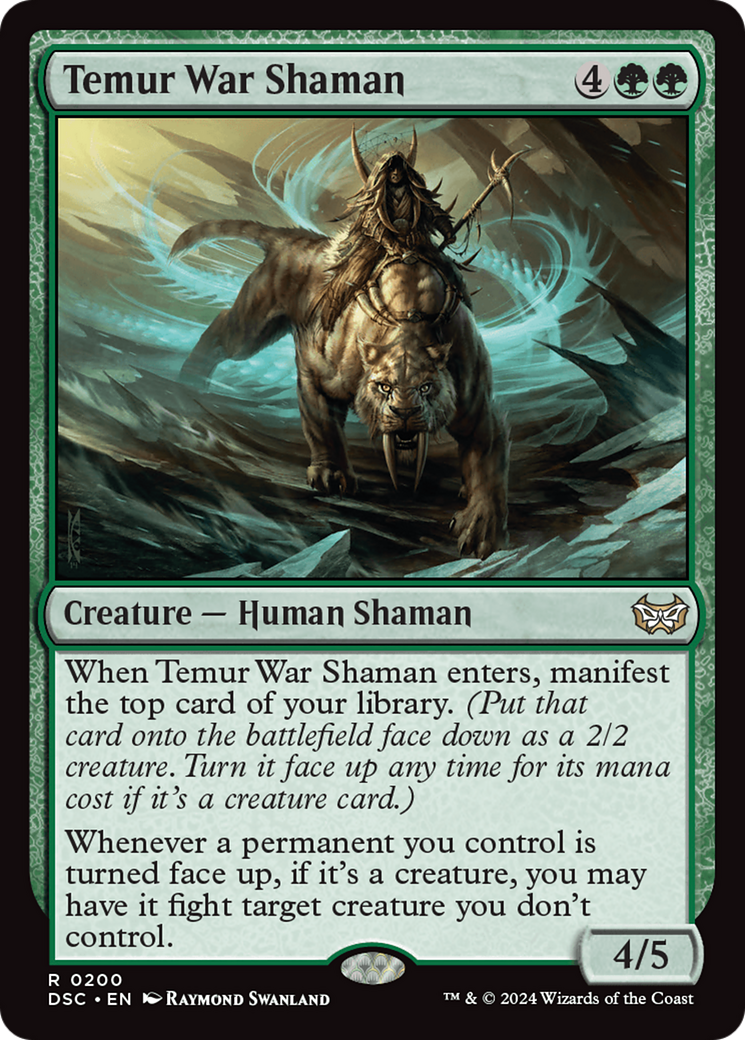 Image of Temur War Shaman (DSC-200) - Duskmourn: House of Horror Commander