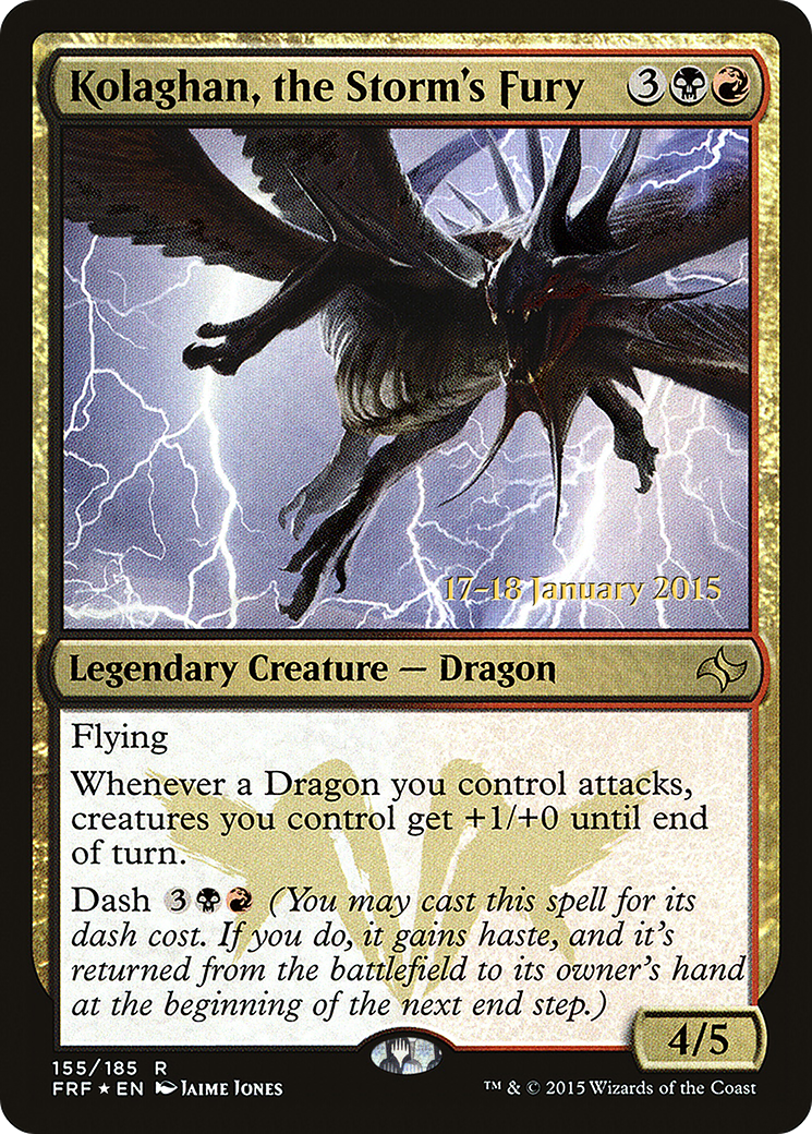 Image of Kolaghan, the Storm's Fury (PRE-155) - Fate Reforged Promos Foil