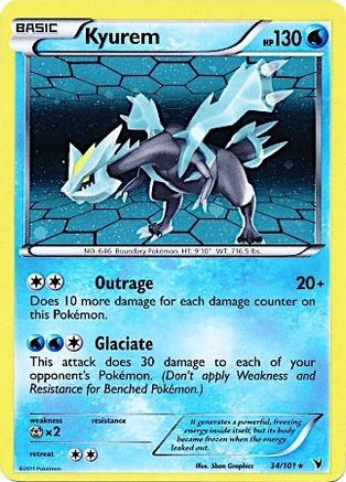 Image of Kyurem 034/101  - Holofoil Miscellaneous Cards & Products - Promo