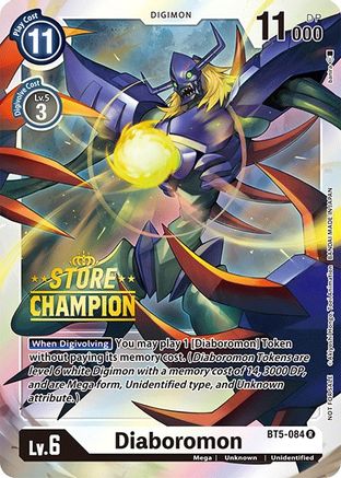 Image of Diaboromon - BT5-084 (Store Champion) (BT5-084) - Battle of Omni Foil