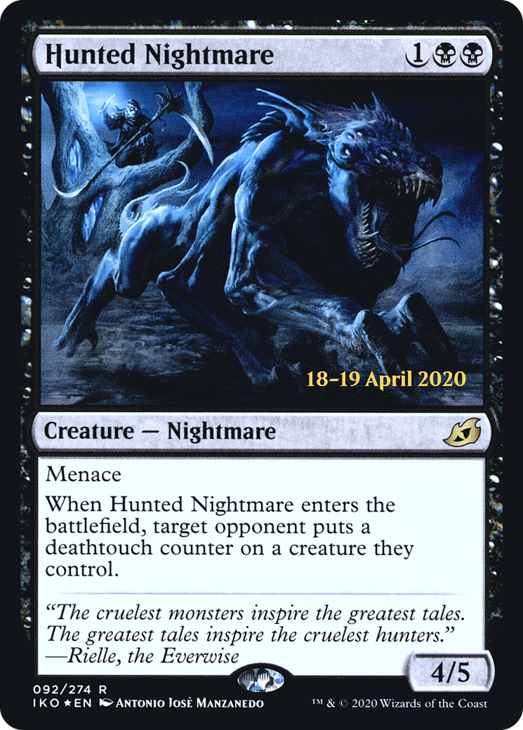 Image of Hunted Nightmare (PRE-92S) - Ikoria: Lair of Behemoths Promos Foil