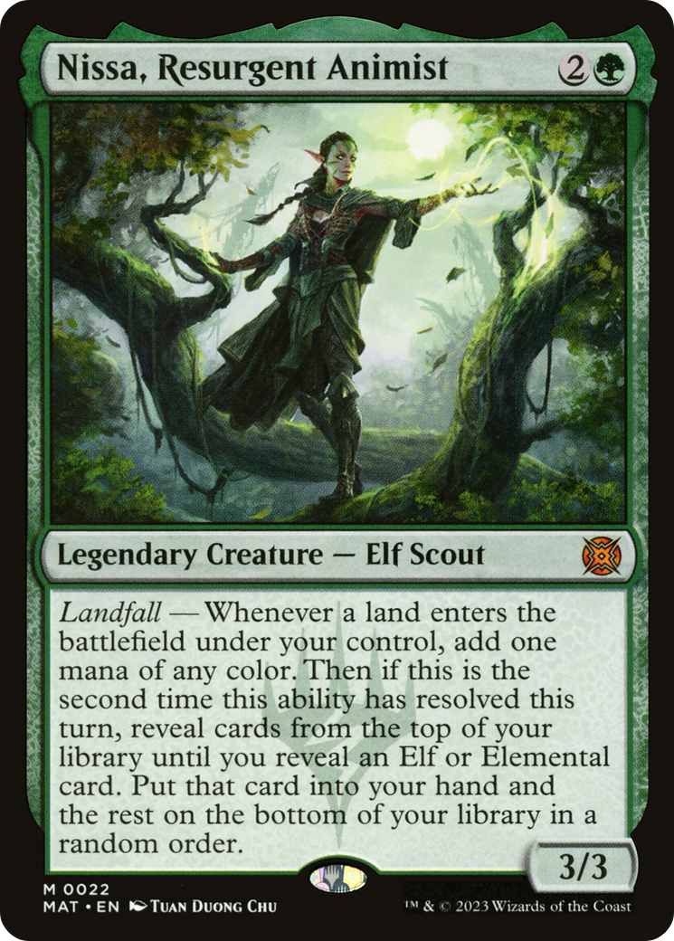 Image of Nissa, Resurgent Animist (MAT-022) - March of the Machine: The Aftermath Foil