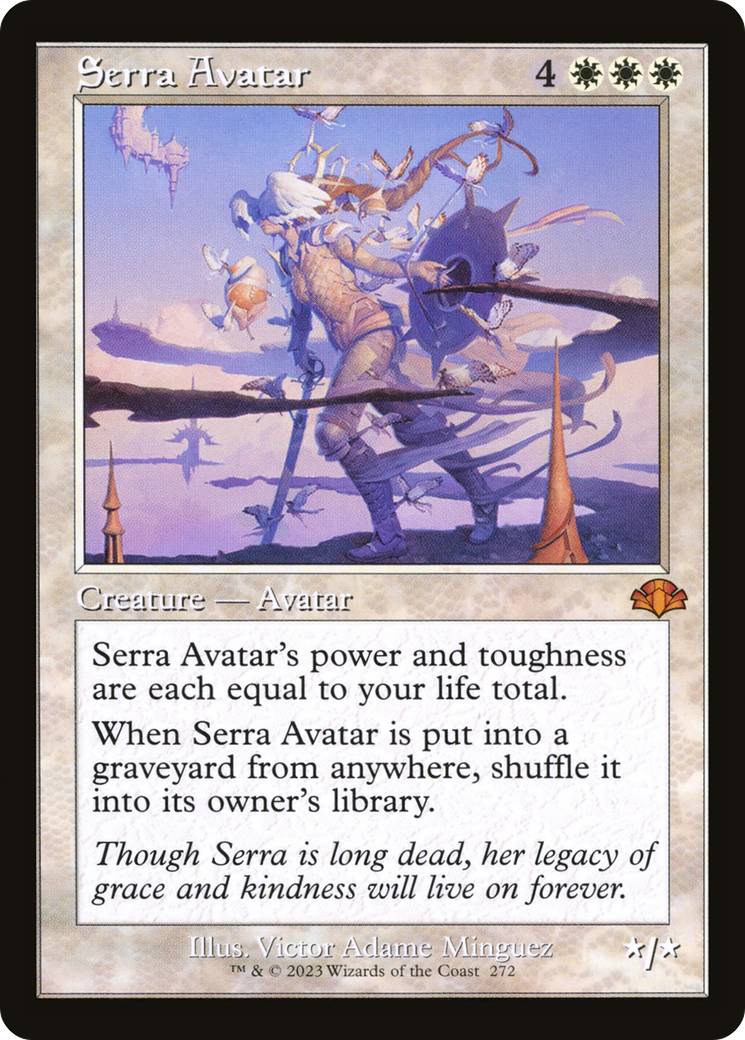 Image of Serra Avatar (Retro Frame) (DMR-272) - Dominaria Remastered