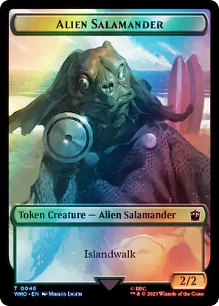 Image of Alien Salamander (TWHO-048) - Doctor Who Tokens Foil