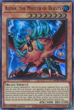 Image of Alpha, the Master of Beasts (MP21-EN179) - 2021 Tin of Ancient Battles 1st Edition