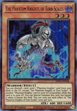 Image of The Phantom Knights of Torn Scales (MP21-EN168) - 2021 Tin of Ancient Battles 1st Edition