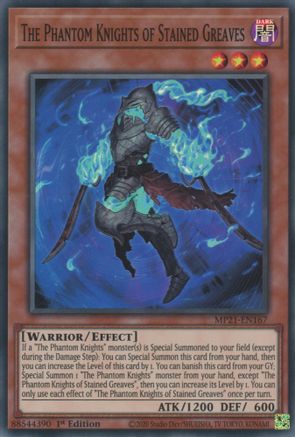 Image of The Phantom Knights of Stained Greaves (MP21-EN167) - 2021 Tin of Ancient Battles 1st Edition