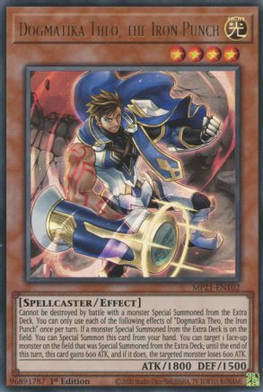 Image of Dogmatika Theo, the Iron Punch (MP21-EN102) - 2021 Tin of Ancient Battles 1st Edition