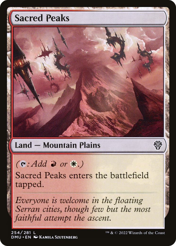Image of Sacred Peaks (DMU-254) - Dominaria United Foil