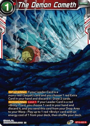 Image of The Demon Cometh (BT15-023) - Saiyan Showdown
