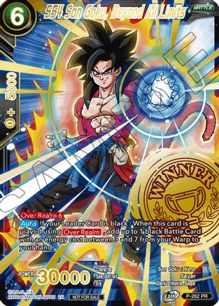 Image of SS4 Son Goku, Beyond All Limits (Alternate Art Set 2021 Vol. 3) (P-262) - Tournament Promotion Cards Foil