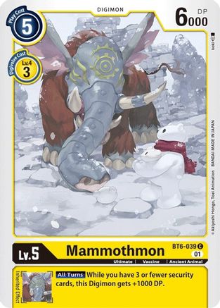 Image of Mammothmon (BT6-039) - Double Diamond