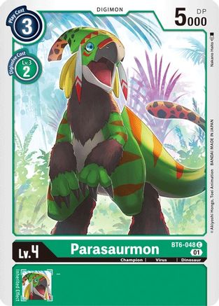 Image of Parasaurmon (BT6-048) - Double Diamond