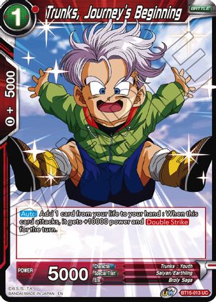 Image of Trunks, Journey's Beginning (BT15-013) - Saiyan Showdown Foil