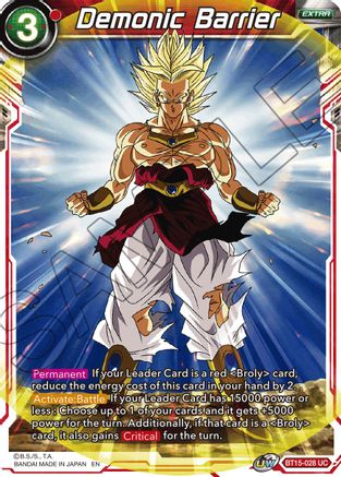 Image of Demonic Barrier (BT15-028) - Saiyan Showdown
