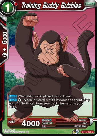 Image of Training Buddy Bubbles (BT15-006) - Saiyan Showdown Foil