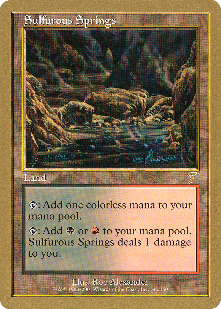 Image of Sulfurous Springs - 2001 Jan Tomcani (7ED) (WCD-) - World Championship Decks 2001
