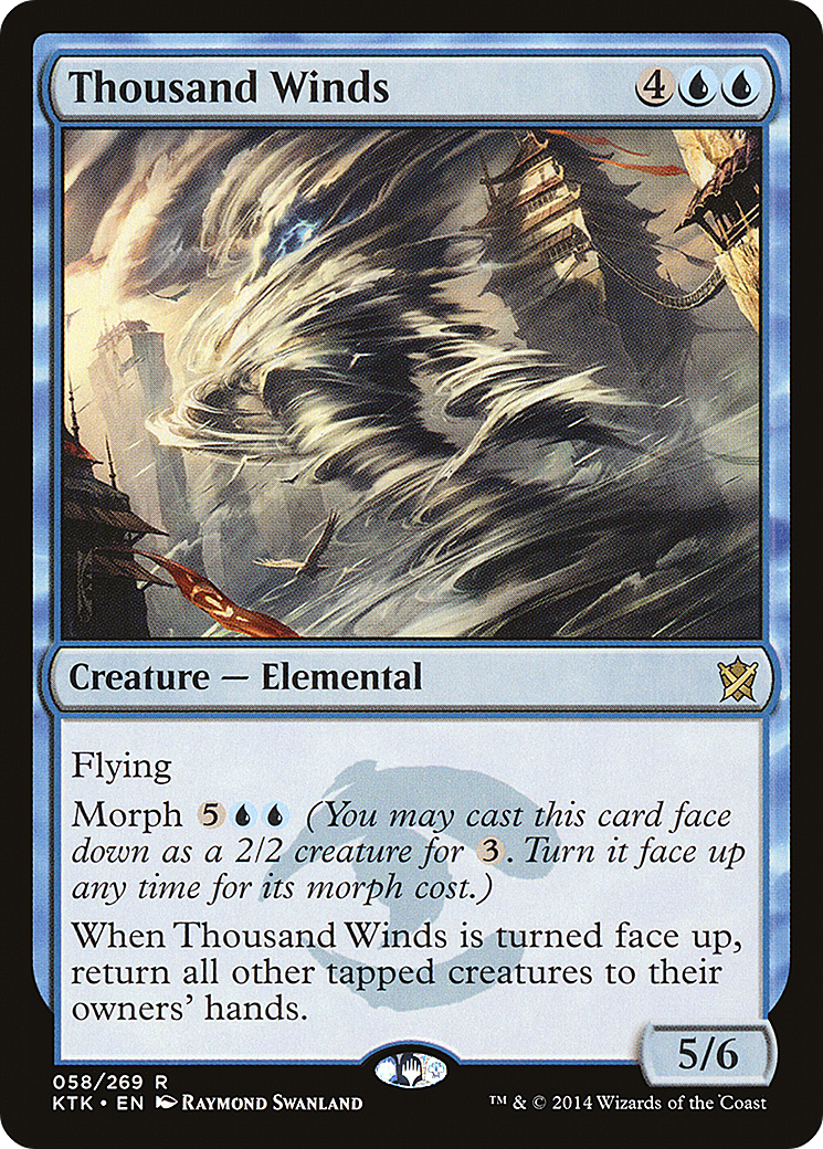 Image of Thousand Winds (KTK-058) - Khans of Tarkir Foil