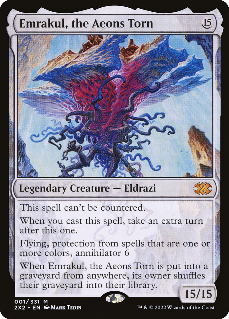 Image of Emrakul, the Aeons Torn (2X2-001) - Double Masters 2022 Foil