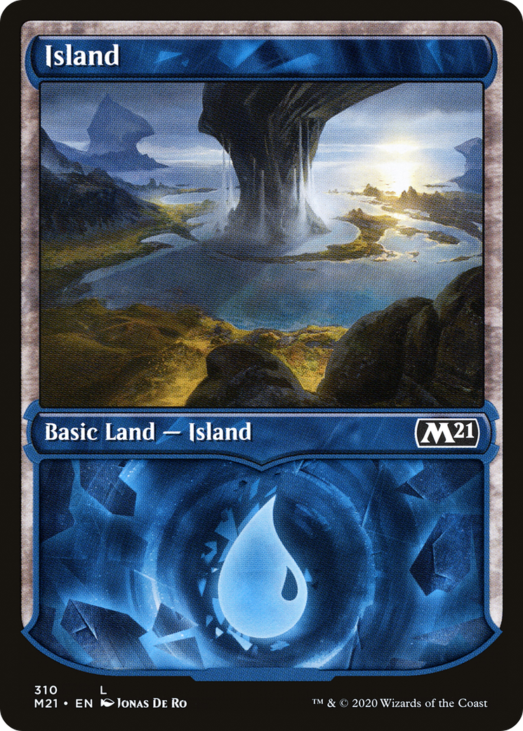 Image of Island (Showcase) (M21-310) - Core Set 2021: (Showcase)