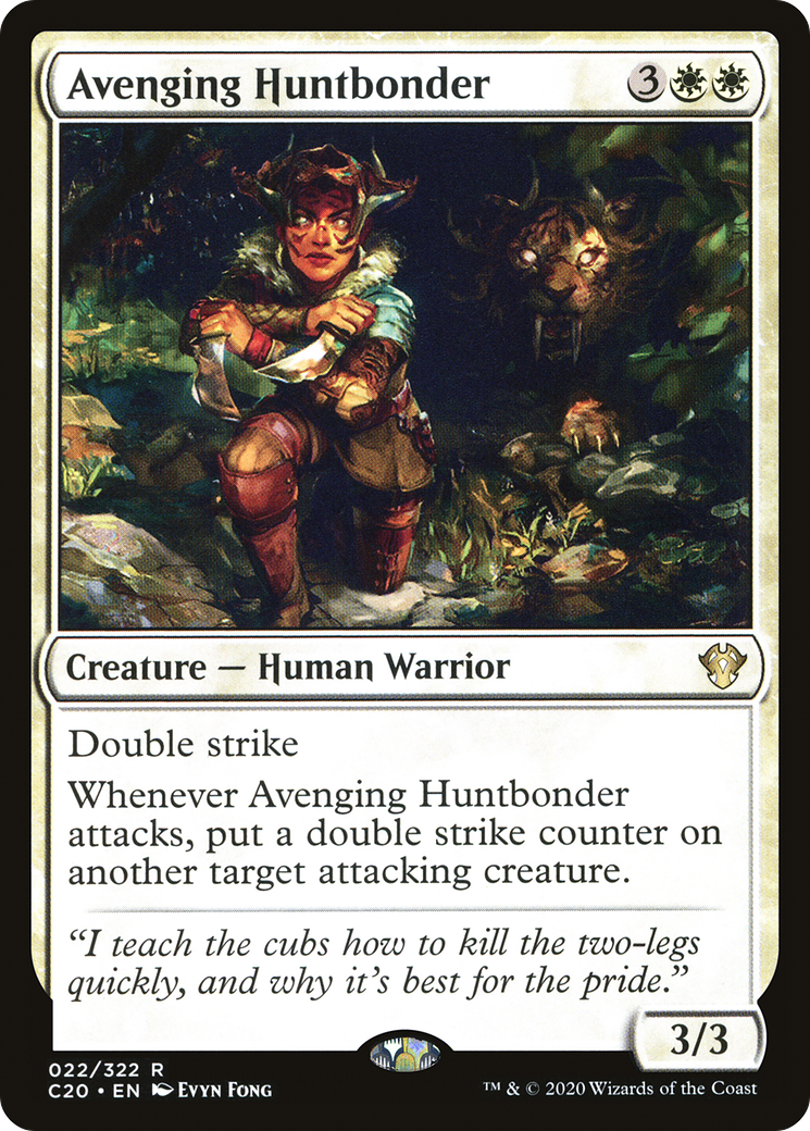 Image of Avenging Huntbonder (C20-022) - Commander 2020