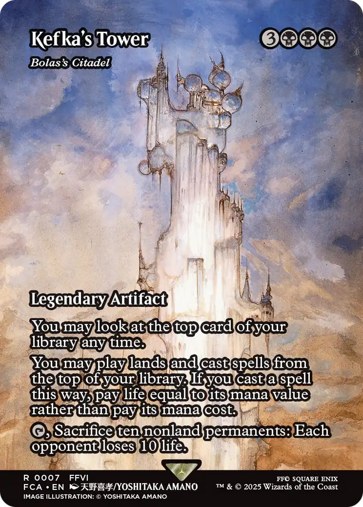 Image of Kefka's Tower - Bolas's Citadel (Showcase) (FCA-007) - FINAL FANTASY: Through the Ages / Kefka's Tower (Borderless) Foil