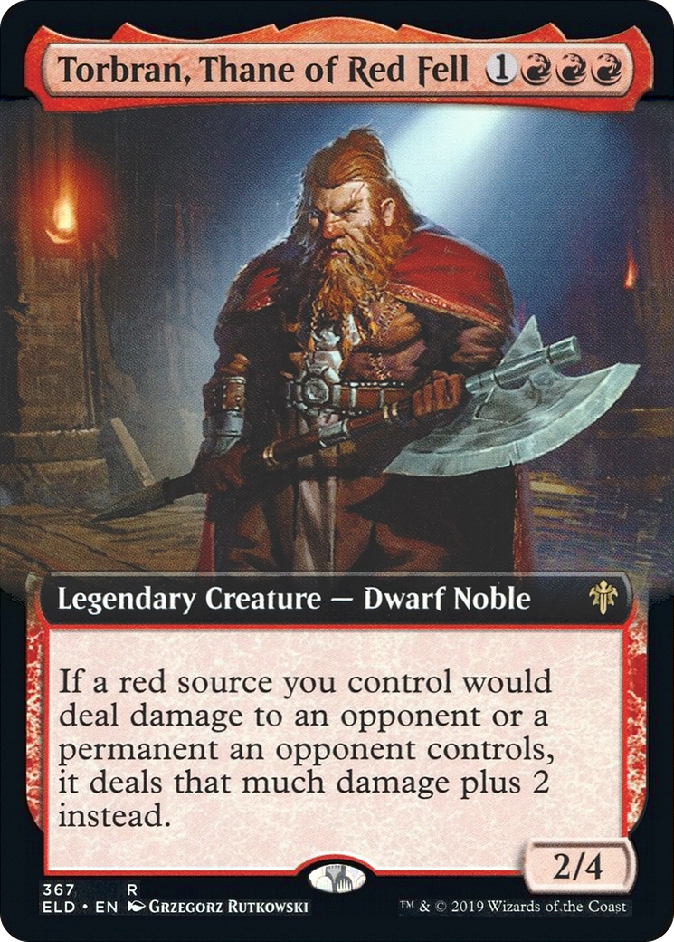 Image of Torbran, Thane of Red Fell (Extended Art) (ELD-367) - Throne of Eldraine: (Extended Art)