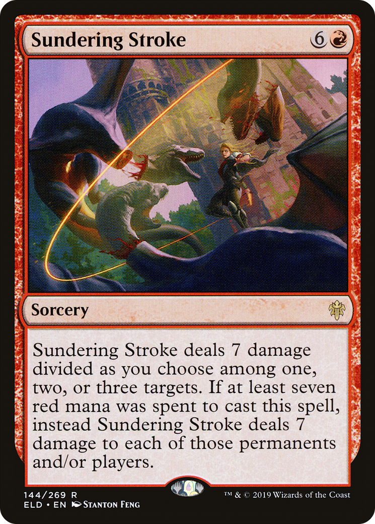 Image of Sundering Stroke (ELD-144) - Throne of Eldraine Foil