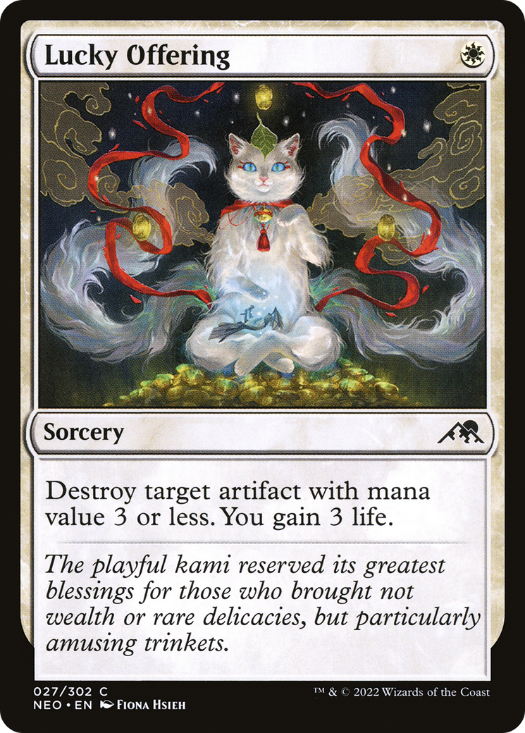 Image of Lucky Offering (NEO-027) - Kamigawa: Neon Dynasty