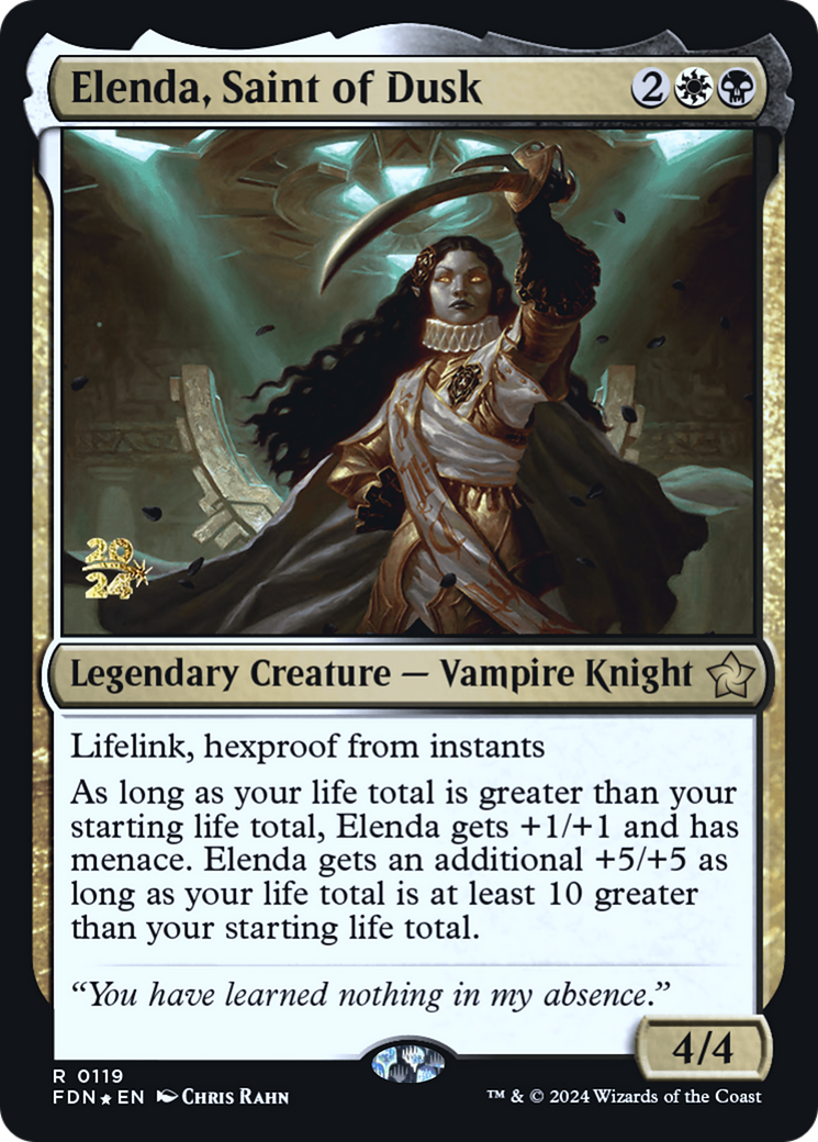 Image of Elenda, Saint of Dusk (PRE-119) - Foundations Promos Foil