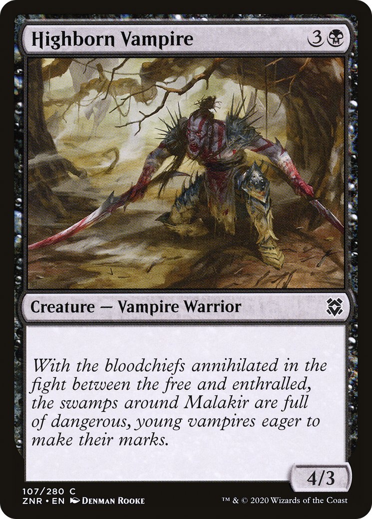 Image of Highborn Vampire (ZNR-107) - Zendikar Rising