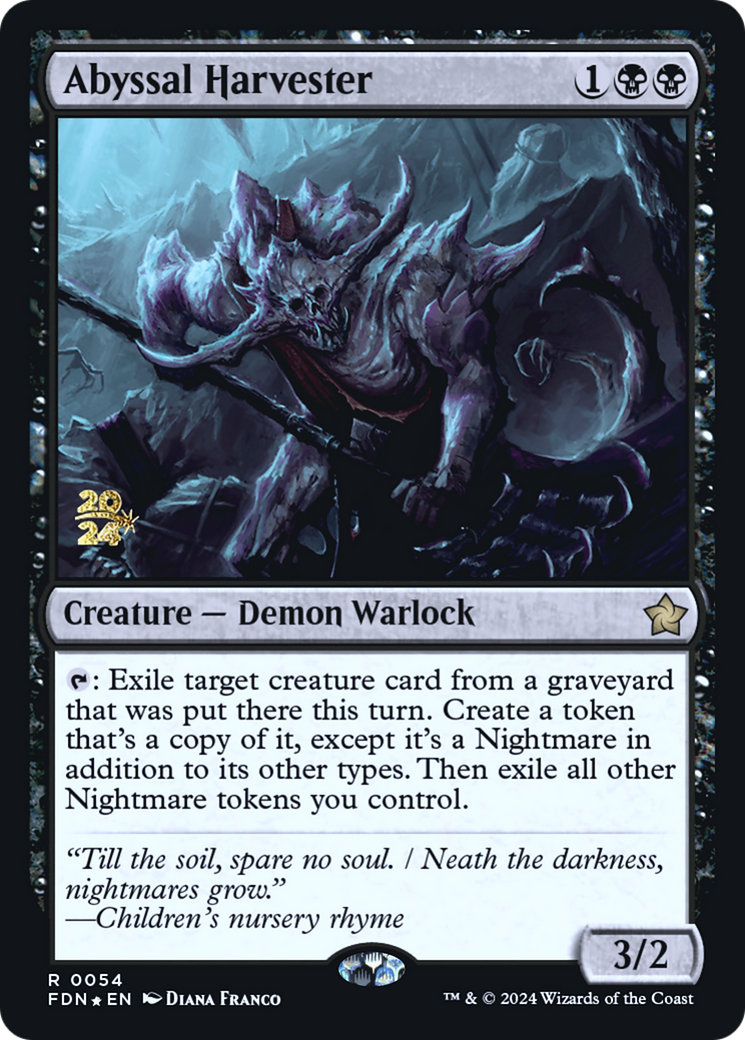 Image of Abyssal Harvester (PRE-054) - Foundations Promos Foil