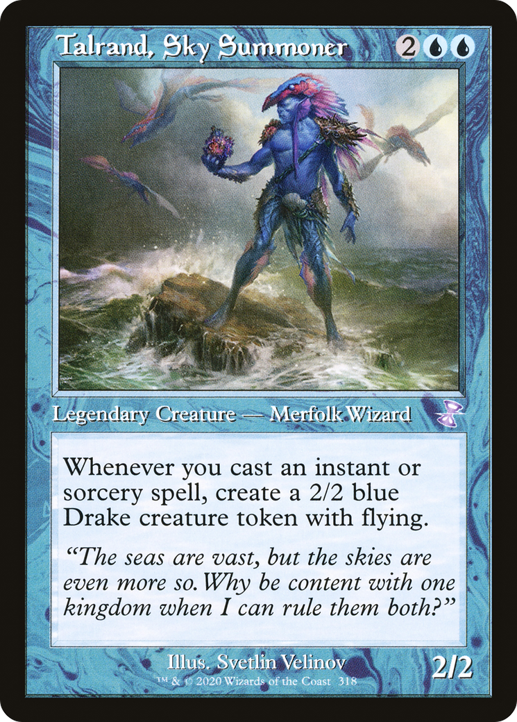 Image of Talrand, Sky Summoner (TSR-318) - Time Spiral Remastered Foil