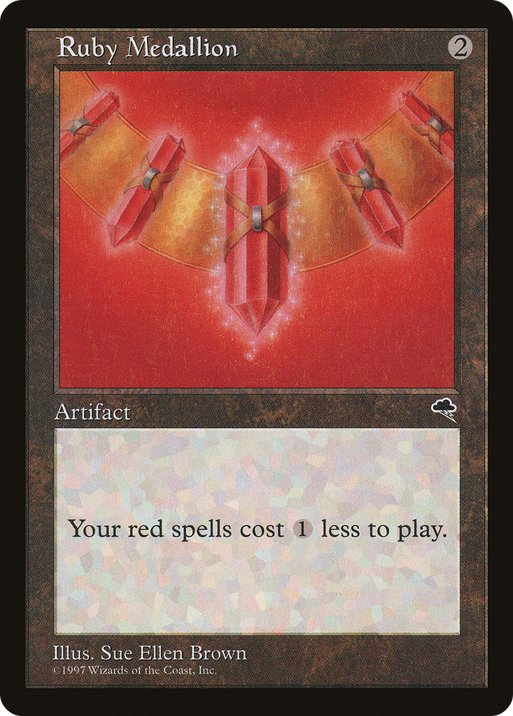 Image of Ruby Medallion (TMP-305) - Tempest
