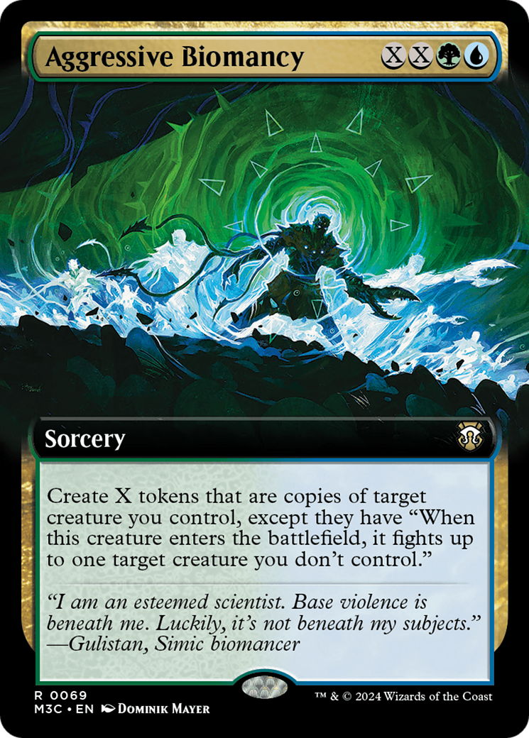 Image of Aggressive Biomancy (Extended Art) (M3C-069) - Modern Horizons 3 Commander: (Extended Art)
