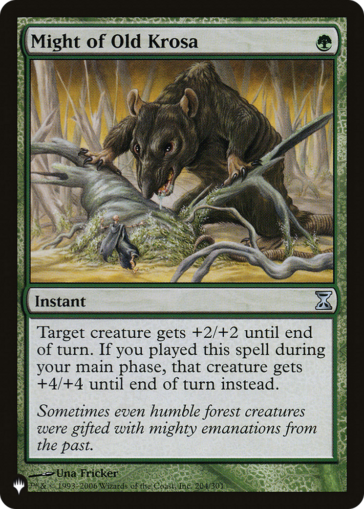 Image of Might of Old Krosa (LIST-TSP-204) - The List