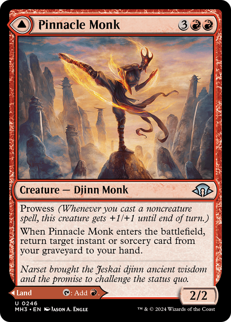Image of Pinnacle Monk (MH3-246) - Modern Horizons 3 Foil