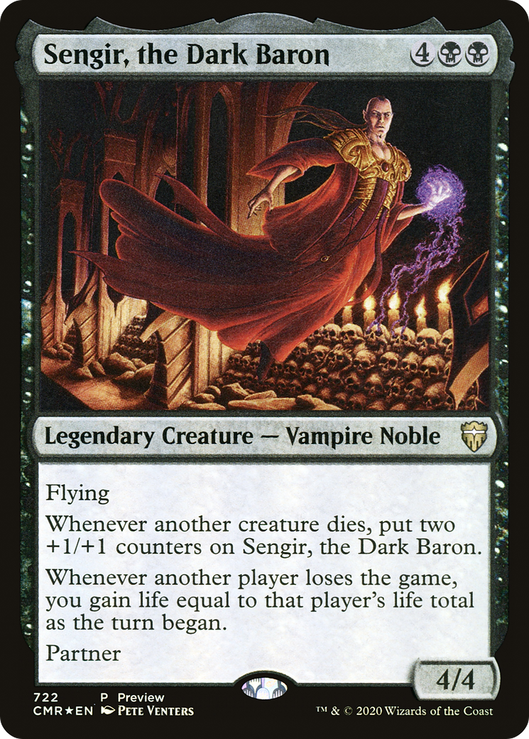 Image of Sengir, the Dark Baron (Alternate Art) (PRE-722) - Commander Legends Foil