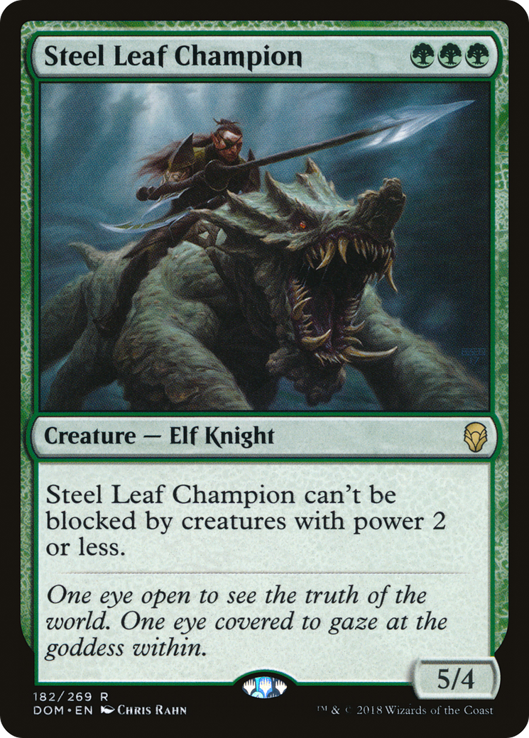 Image of Steel Leaf Champion (DOM-182) - Dominaria Foil