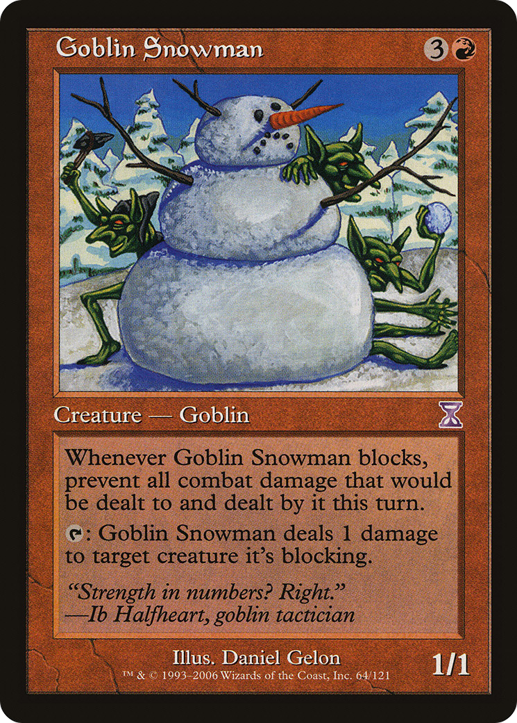 Image of Goblin Snowman (TSB-064) - Time Spiral Timeshifted