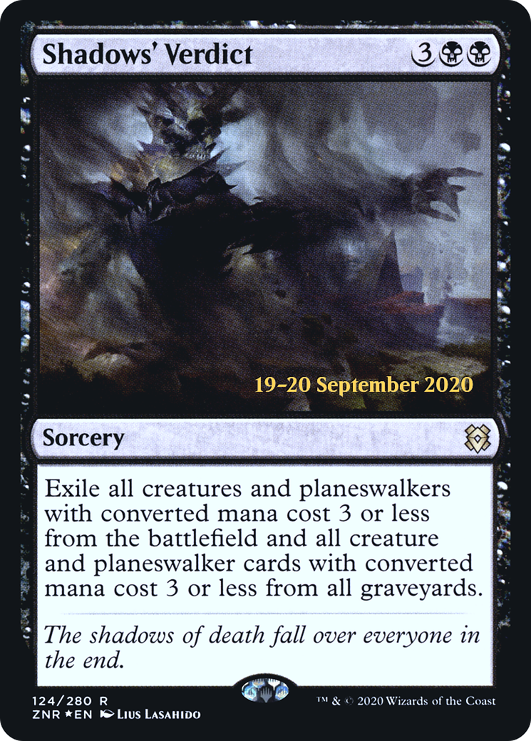 Image of Shadows' Verdict (PRE-124) - Zendikar Rising Promos Foil