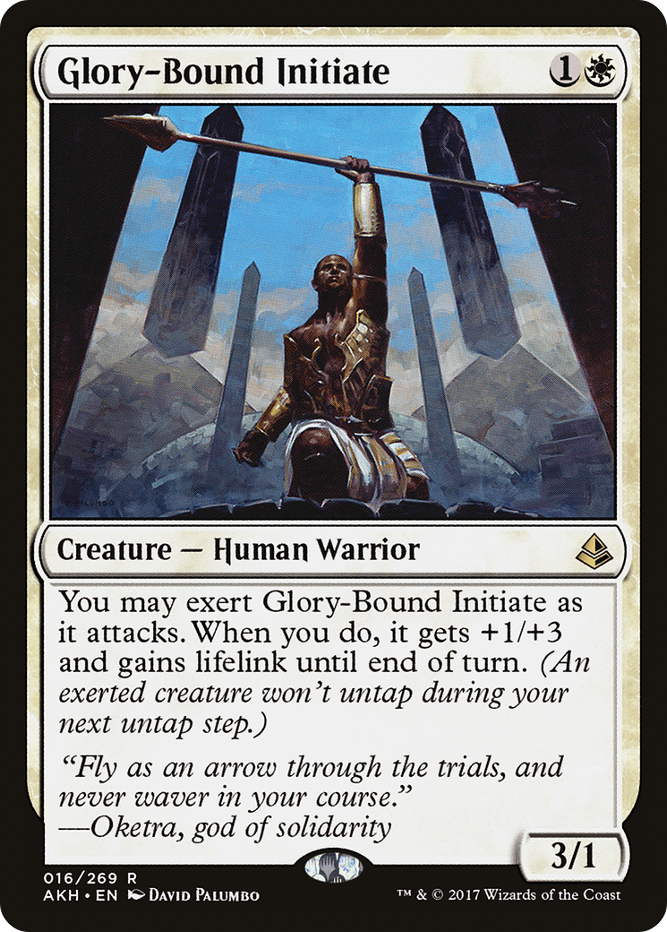 Image of Glory-Bound Initiate (AKH-016) - Amonkhet Foil