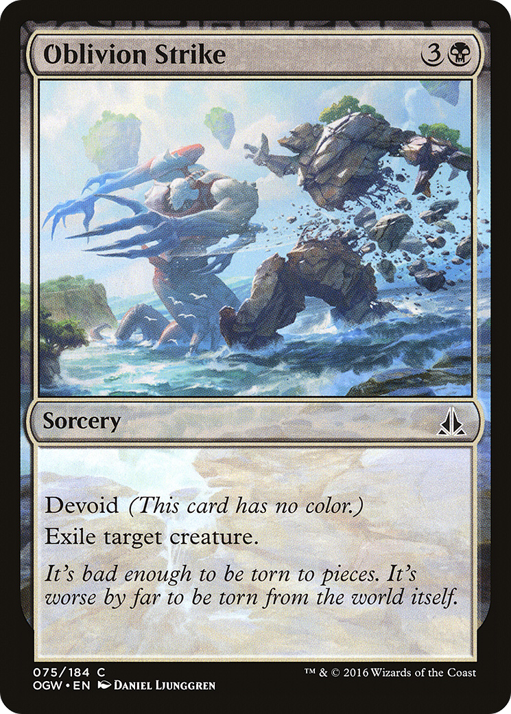 Image of Oblivion Strike (OGW-075) - Oath of the Gatewatch: (devoid) Foil