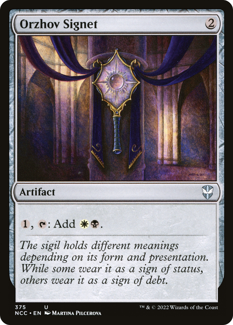 Image of Orzhov Signet (NCC-375) - New Capenna Commander