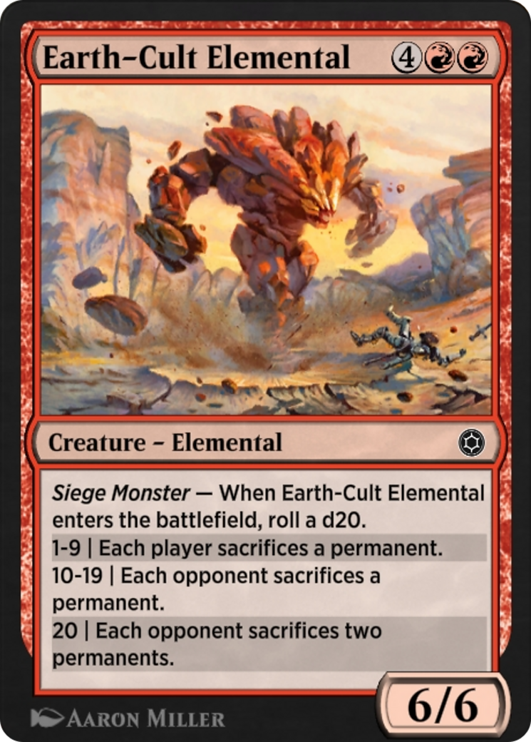 Image of Earth-Cult Elemental (HBG-180) - Alchemy Horizons: Baldur's Gate