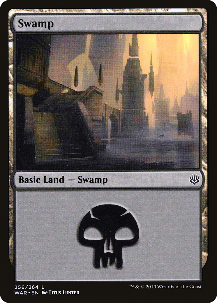 Image of Swamp (256) (WAR-256) - War of the Spark Foil