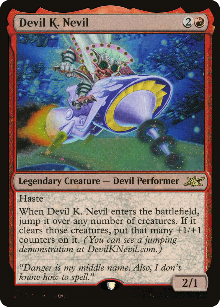 Image of Devil K. Nevil (Galaxy Foil) (UNF-390) - Unfinity Foil